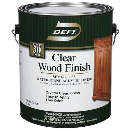 Semi-Gloss Clear Water-Based Acrylic Finish And Sealer 1 Gal